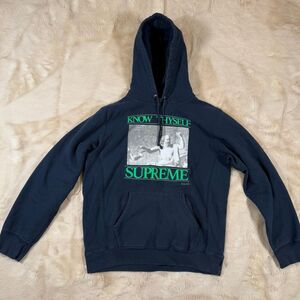 Supreme “Know Thyself” Hooded Sweatshirt Navy (SS19) Sz Large